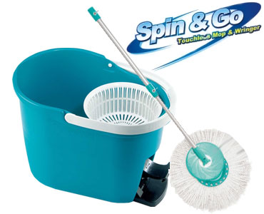 Spin & Go - Mop rotativ 360 + Cadou rezerva mop