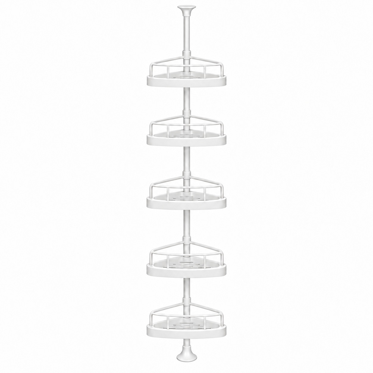 Raft telescopic de colț pentru baie – polițe de organizare