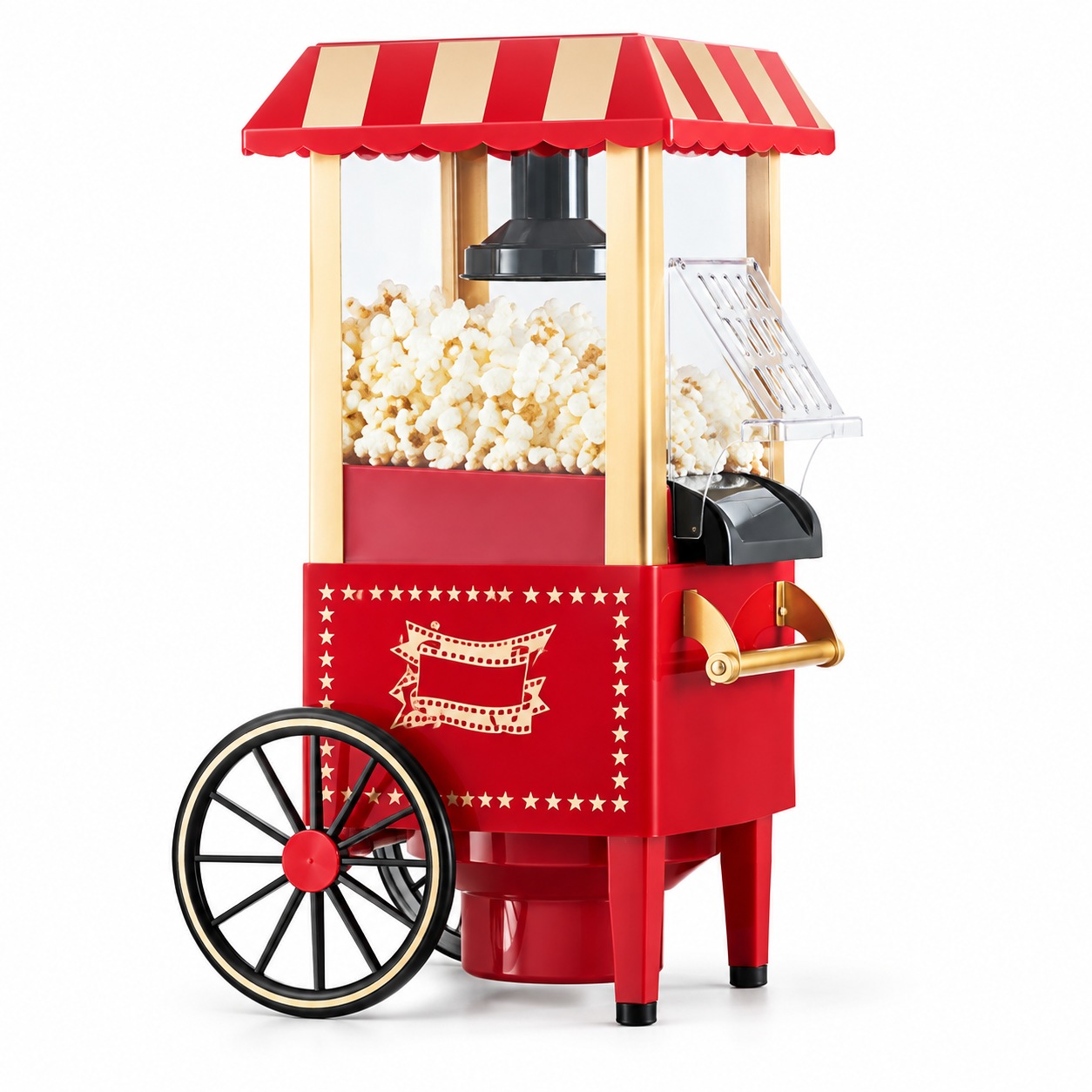 Aparat pentru popcorn – design retro roșu