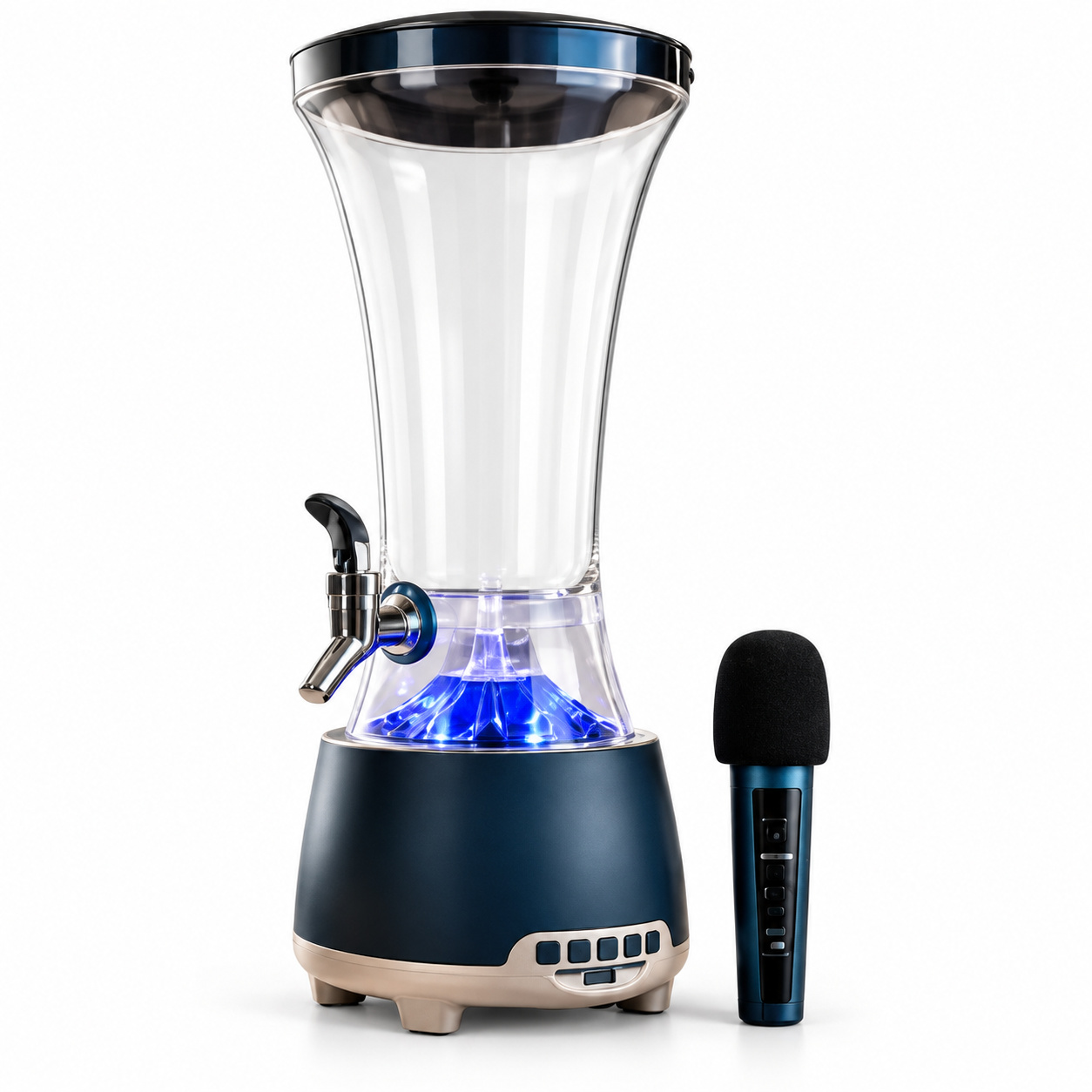 Dozator de băuturi 3 în 1 - 3 L, Bluetooth, LED și microfon