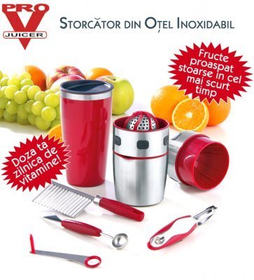 Pro V Juicer - storcator fructe + Cadou Pro-V Decoset